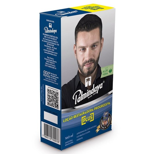 Loção Restauradora Palmindaya Plus Homem 160ml Loção Restauradora Palmindaya Plus Homem 160ml