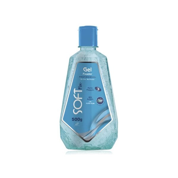Gel Fixador Soft Fix Azul 500g Gel Fixador Soft Fix Azul 500g