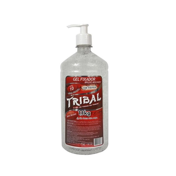 Gel Fixador Tribal Incolor com Válvula 1kg Gel Fixador Tribal Incolor com Válvula 1kg