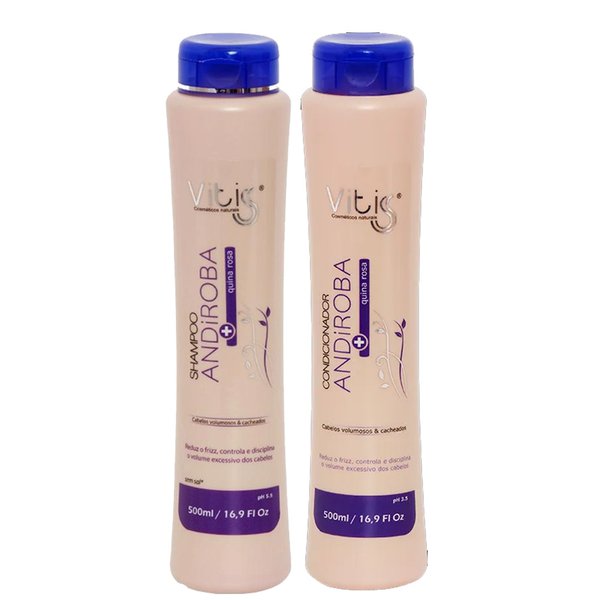 Kit Vitiss Shampoo + Condicionador Andiroba 2x500ml Kit Vitiss Shampoo + Condicionador Andiroba 2x500ml