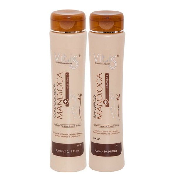 Kit Vitiss Shampoo + Condicionador Mandioca 2x500ml Kit Vitiss Shampoo + Condicionador Mandioca 2x500ml