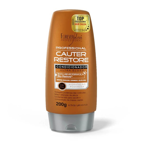 Condicionador Forever Liss Cauter Restore Ultra Gloss 200ml Condicionador Forever Liss Cauter Restore Ultra Gloss 200ml
