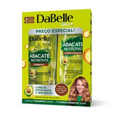 Kit DaBelle Shampoo 250ml + Condicionador 200ml Abacate Nutritivo Kit DaBelle Shampoo 250ml + Condicionador 200ml Abacate Nutritivo