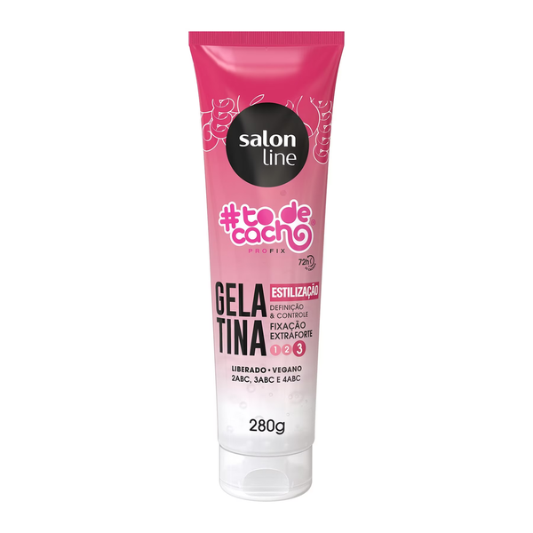 Gelatina Salon Line TodeCacho Fixação Extra Forte 280g Gelatina Salon Line TodeCacho Fixação Extra Forte 280g