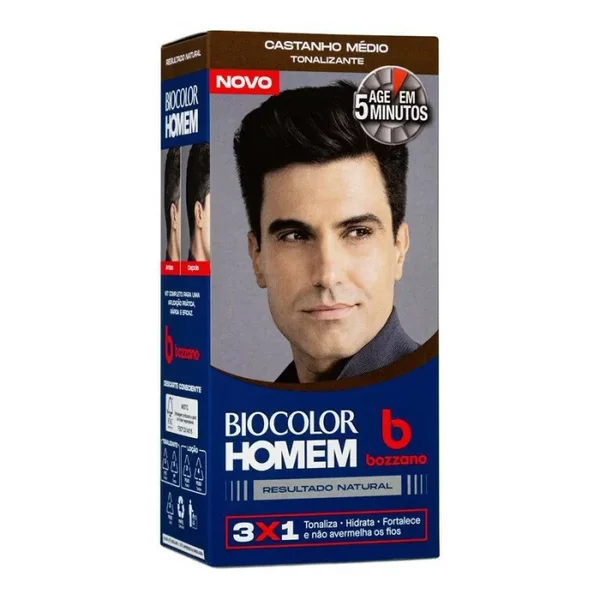 Tonalizante Biocolor Homem Bozano Castanho Médio un Tonalizante Biocolor Homem Bozano Castanho Médio un