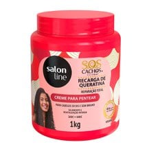 Creme Pentear Salon Line Sos Cachos Queratina Recarga Creme Pentear Salon Line Sos Cachos Queratina Recarga