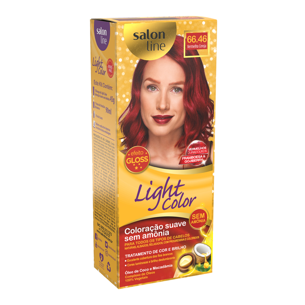 Tonalizante Salon Line Light Color Ind Normais Vermelho Cereja - 66.46 Tonalizante Salon Line Light Color Ind Normais Vermelho Cereja - 66.46