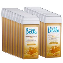 Kit 18 Cera Depilatória Depil Bella Roll-On Mel 100gr Kit 18 Cera Depilatória Depil Bella Roll-On Mel 100gr