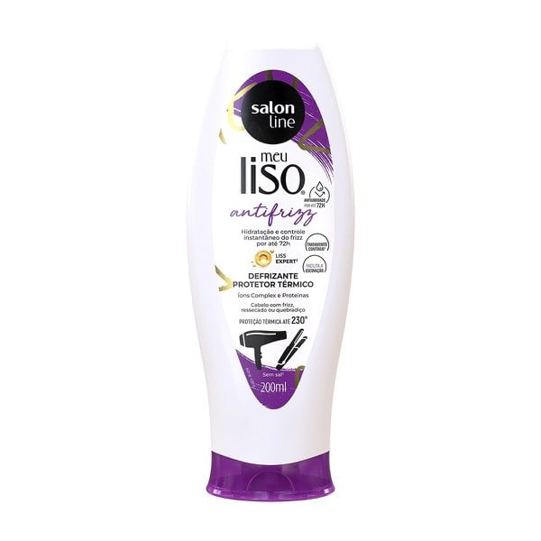 Defrizante Salon Line Meu Liso 200 ml prot ter antifrizz Defrizante Salon Line Meu Liso 200 ml prot ter antifrizz