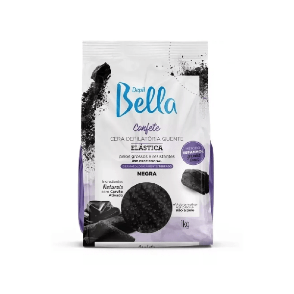 Cera Confete Depil Bella 1kg Negra Cera Confete Depil Bella 1kg Negra