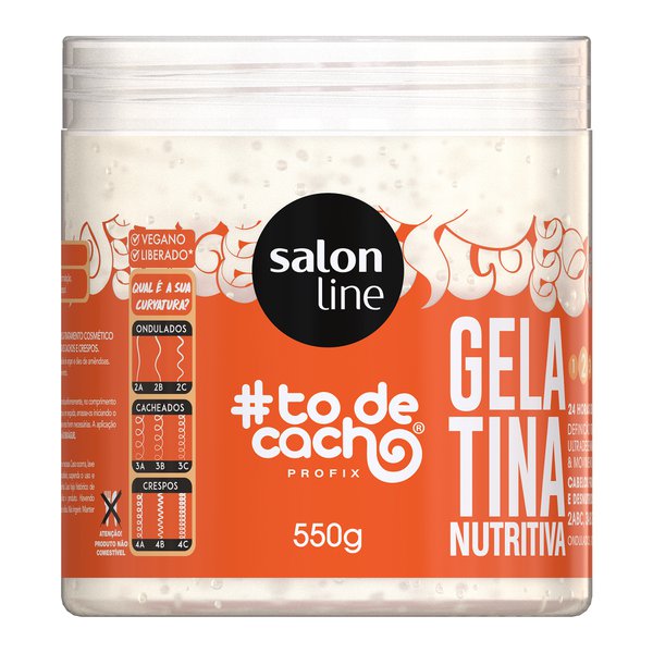 Gelatina Salon Line To De Cachos Nutritiva 550g Gelatina Salon Line To De Cachos Nutritiva 550g