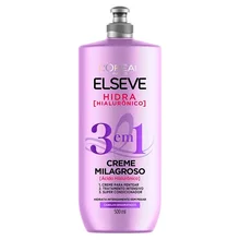 Creme Milagroso 3 em 1 L'oréal Paris Elseve Hidra Hialuronico 500ml Creme Milagroso 3 em 1 L'oréal Paris Elseve Hidra Hialuronico 500ml