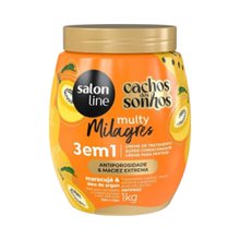 Creme Condicionador Cachos Dos Sonhos Salon Line Maracuja 3 em 1 Multy Milagres 1Kg Creme Condicionador Cachos Dos Sonhos Salon Line Maracuja 3 em 1 Multy Milagres 1Kg