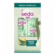 Kit Seda Shampoo 300 ml + Condicionador 190 ml Babosa + Oleos Kit Seda Shampoo 300 ml + Condicionador 190 ml Babosa + Oleos