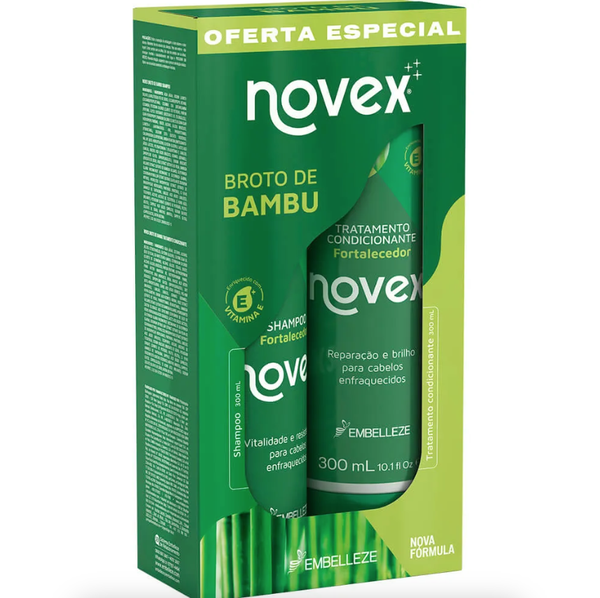 Kit Shampoo e Condicionador Embelleze Vitay Novex Broto de Bambu Kit Shampoo e Condicionador Embelleze Vitay Novex Broto de Bambu