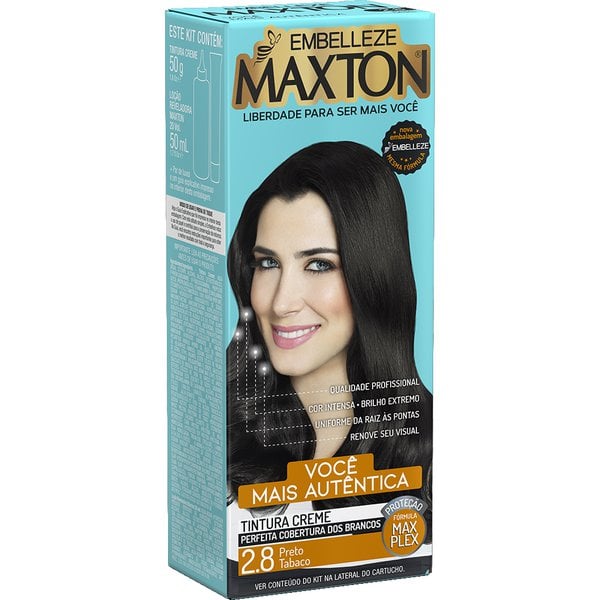 Coloração Embelleze Maxton Preto Tabaco - 2.8 Coloração Embelleze Maxton Preto Tabaco - 2.8
