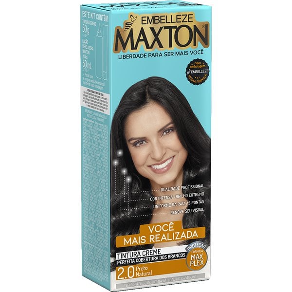 Coloração Embelleze Maxton Preto Natural - 2.0 Coloração Embelleze Maxton Preto Natural - 2.0