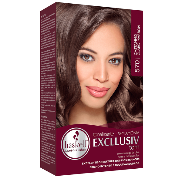Tonalizante Haskell Excllusiv Color Castanho Claro Marrom - 570 Tonalizante Haskell Excllusiv Color Castanho Claro Marrom - 570