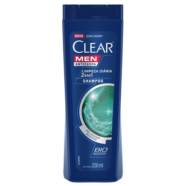 Shampoo Anticaspa Clear Men Limpeza Diária 2 em 1 200ml Shampoo Anticaspa Clear Men Limpeza Diária 2 em 1 200ml