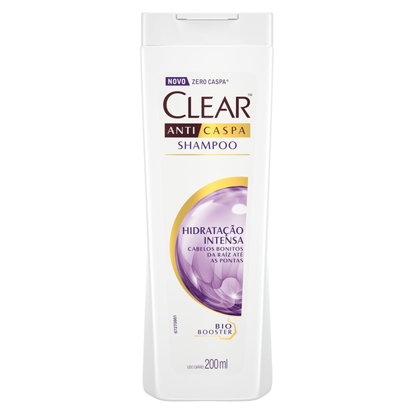 Shampoo Anticaspa Clear Hidratação Intensa 200ml Shampoo Anticaspa Clear Hidratação Intensa 200ml