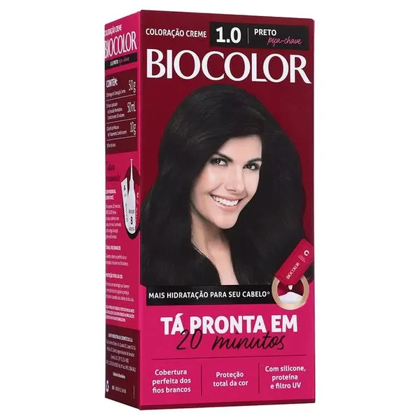 Coloração Biocolor Mini Kit Preto - 1.0 Coloração Biocolor Mini Kit Preto - 1.0