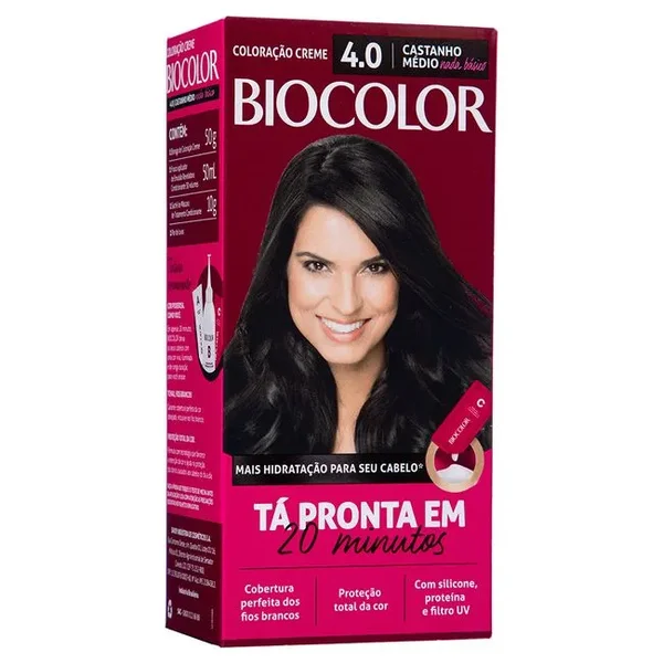 Coloração Biocolor Mini Kit Castanho Medio - 4.0 Coloração Biocolor Mini Kit Castanho Medio - 4.0