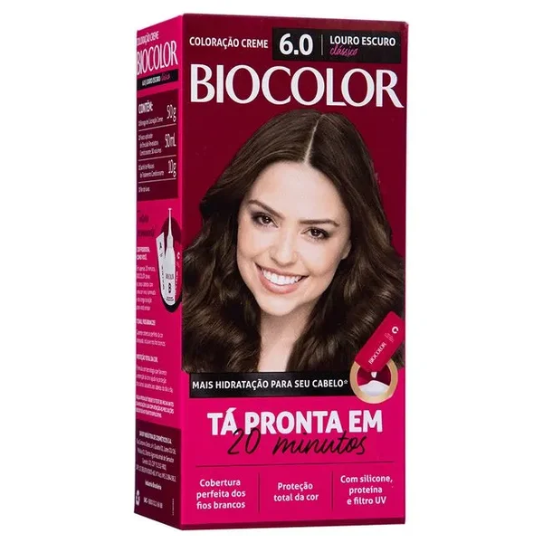Coloração Biocolor Mini Kit Louro Escuro - 6.0 Coloração Biocolor Mini Kit Louro Escuro - 6.0