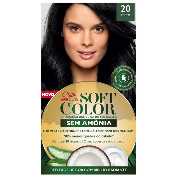 Tonalizante Soft Color Kit Color Preto - 20 Tonalizante Soft Color Kit Color Preto - 20