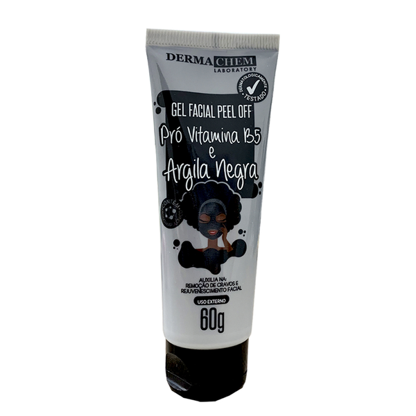 Gel Facial Dermachem Peel Off Pro Vitamina B5 e Argila Negra 60gr Gel Facial Dermachem Peel Off Pro Vitamina B5 e Argila Negra 60gr
