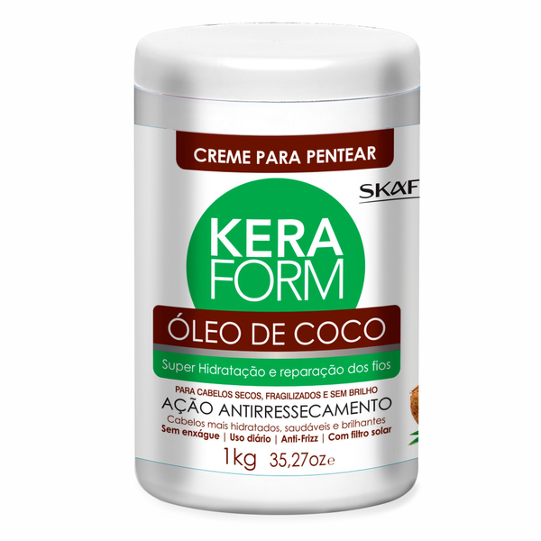 Creme De Pentear Skafe Keraform Óleo de Coco 1kg Creme De Pentear Skafe Keraform Óleo de Coco 1kg