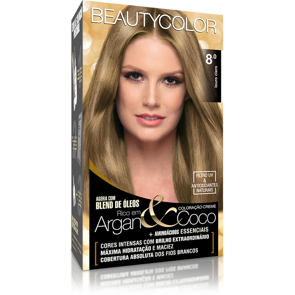 Coloração Beautycolor Kit Louro Claro - 8.0 Coloração Beautycolor Kit Louro Claro - 8.0
