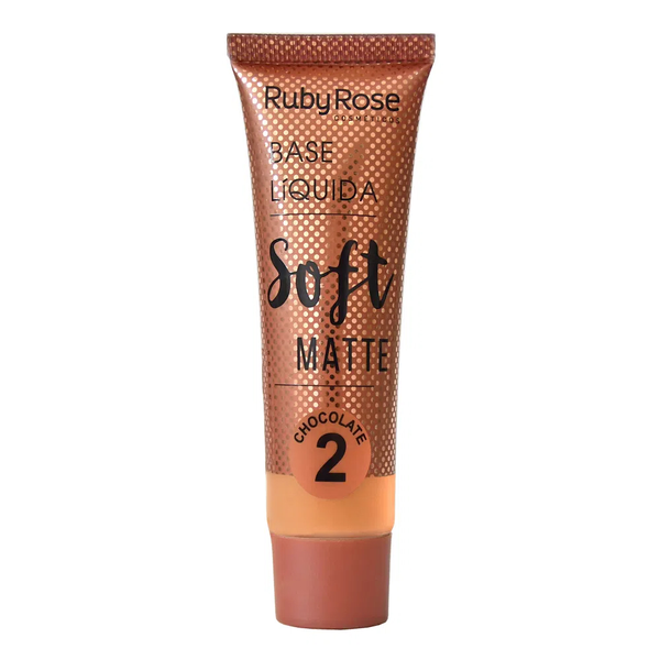 Base Líquida Ruby Rose Soft Matte Chocolate 2 29ml Base Líquida Ruby Rose Soft Matte Chocolate 2 29ml