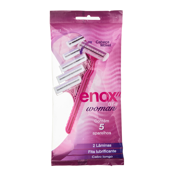 Aparelho Depilatório Descartável Enox GT2 Woman - 5 Unidades Aparelho Depilatório Descartável Enox GT2 Woman - 5 Unidades