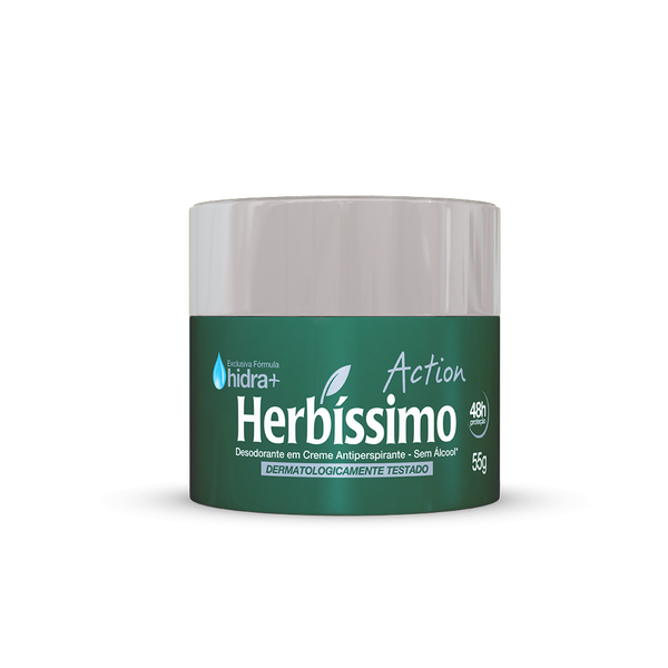 Desodorante Creme Herbíssimo Action 55gr Desodorante Creme Herbíssimo Action 55gr