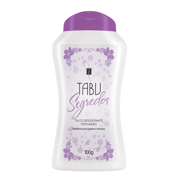Talco Desodorante Perfumado Tabu Segredos 100gr Talco Desodorante Perfumado Tabu Segredos 100gr