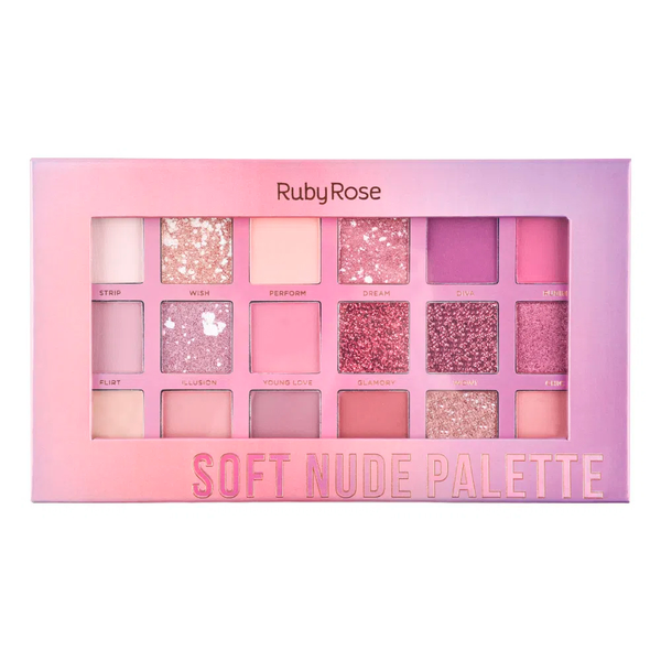 Paleta De Sombras Ruby Rose Soft Nude Feels Cigana Beleza