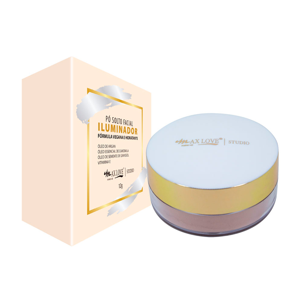 Pó Iluminador e Bronzeador Max Love Cor 01 16gr Pó Iluminador e Bronzeador Max Love Cor 01 16gr
