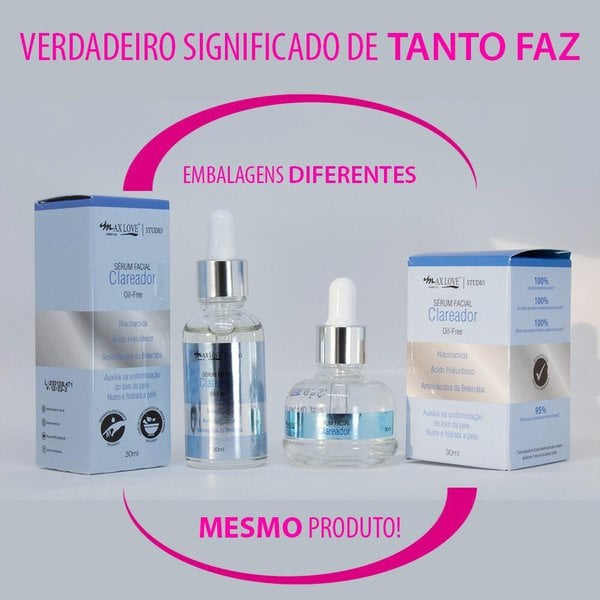 Sérum Facial Max Love Primer Clareador 30ml Sérum Facial Max Love Primer Clareador 30ml