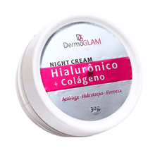 Creme Facial DermoGlam Night Cream Hialurônico e Colágeno 30gr Creme Facial DermoGlam Night Cream Hialurônico e Colágeno 30gr