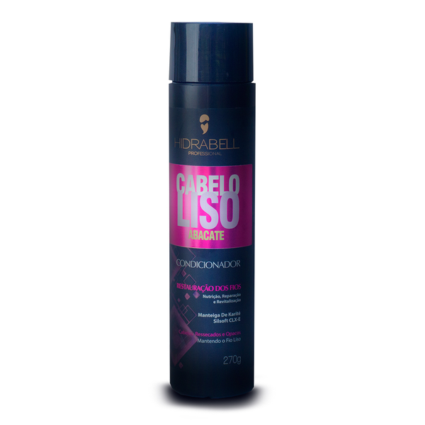 Condicionador Hidrabell Plus Desmaia Cabelo Liso Abacate 270gr Condicionador Hidrabell Plus Desmaia Cabelo Liso Abacate 270gr