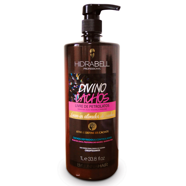 Leave in Hidrabell By Lunna Hair Divino Cachos Crespíssimos 1lt Leave in Hidrabell By Lunna Hair Divino Cachos Crespíssimos 1lt