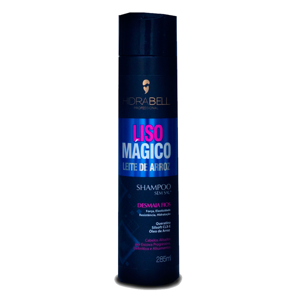 Shampoo Hidrabell Plus Liso Mágico Leite de Arroz 285ml Shampoo Hidrabell Plus Liso Mágico Leite de Arroz 285ml