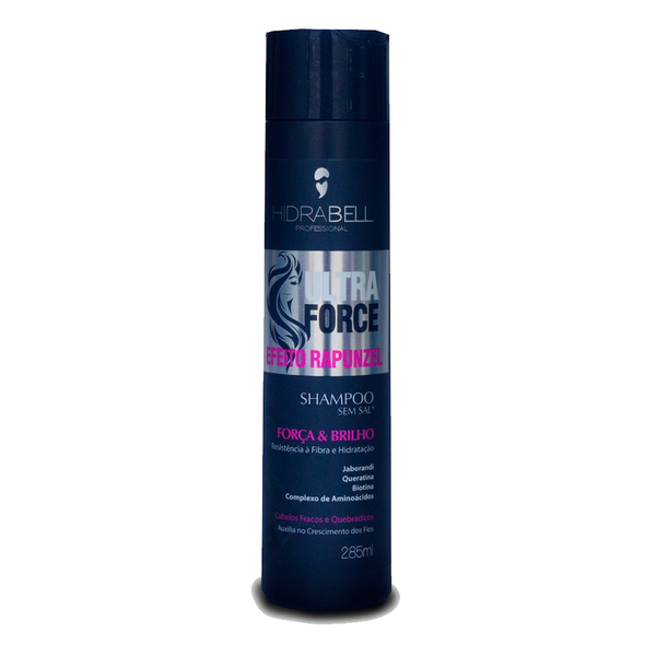 Shampoo Hidrabell Plus Ultra Force Efeito Rapunzel 285ml Shampoo Hidrabell Plus Ultra Force Efeito Rapunzel 285ml