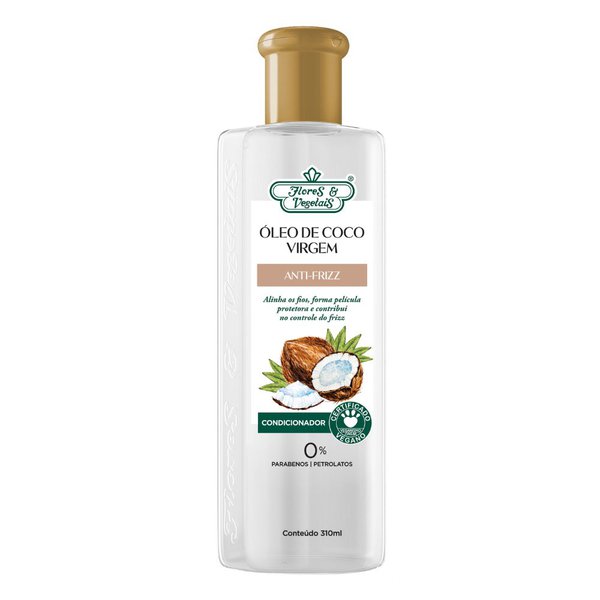 Condicionador Flores & Vegetais Anti-frizz Óleo de Coco Virgem 310ml Condicionador Flores & Vegetais Anti-frizz Óleo de Coco Virgem 310ml