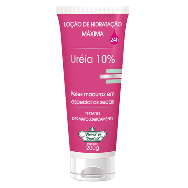 Loção Corporal Flores & Vegetais de Hidratação Máxima Uréia 10% 200gr Loção Corporal Flores & Vegetais de Hidratação Máxima Uréia 10% 200gr