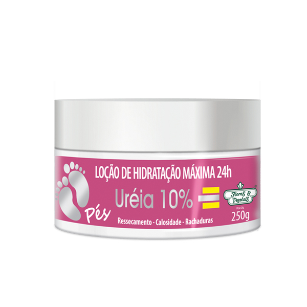 Loção Flores & Vegetais de Hidratação Máxima Uréia 10% Pés 250gr Loção Flores & Vegetais de Hidratação Máxima Uréia 10% Pés 250gr