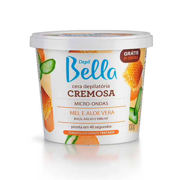 Cera Micro-Ondas Depil Bella Cremosa Mel E Aloe Vera 100gr Cera Micro-Ondas Depil Bella Cremosa Mel E Aloe Vera 100gr