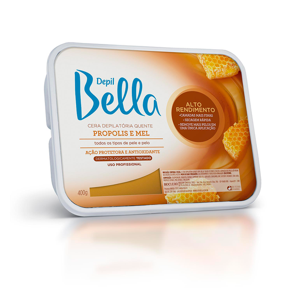 Cera Depilatória Depil Bella Quente Própolis e Mel 400gr Cera Depilatória Depil Bella Quente Própolis e Mel 400gr