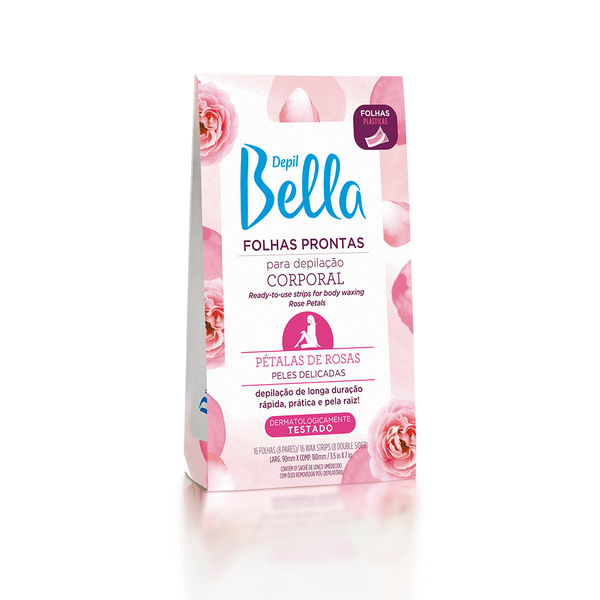 Folhas Prontas Depil Bella Corporal Pétalas de Rosas 16un Folhas Prontas Depil Bella Corporal Pétalas de Rosas 16un