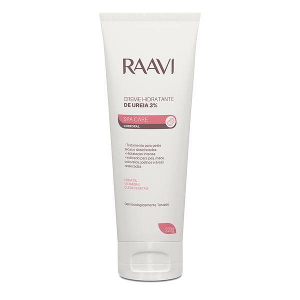 Creme Hidratante Raavi Corporal de Ureia 3% Spa Care 220gr Creme Hidratante Raavi Corporal de Ureia 3% Spa Care 220gr
